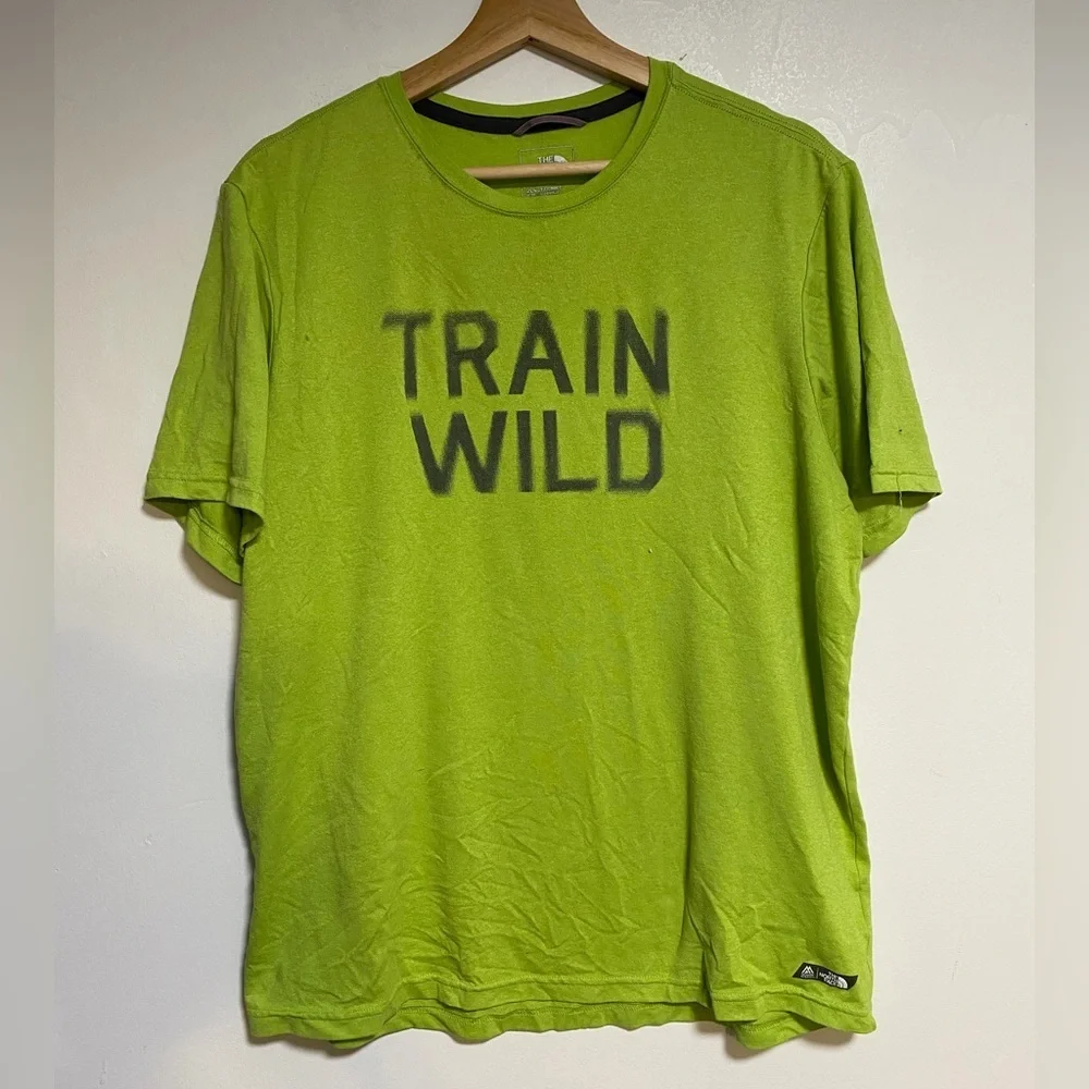 The North Face “Train Wild” Graphic Tee – Men’s Medium – Green